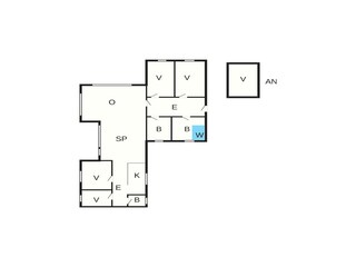 Vakantiehuis Lønstrup Grondplan 41