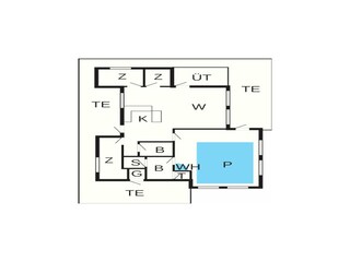 Vakantiehuis Lønstrup Grondplan 3