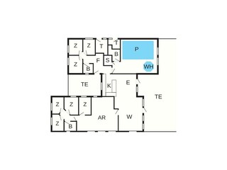 Vakantiehuis Vejby Strand Grondplan 41