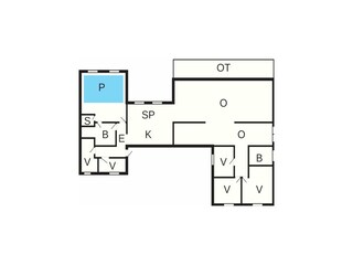 Vakantiehuis Odder Grondplan 42