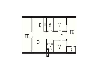Vakantiehuis Henne Strand Grondplan 16