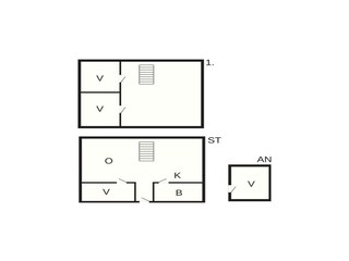 Vakantiehuis Fjellerup Strand Grondplan 35