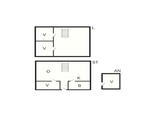 Vakantiehuis Fjellerup Strand Grondplan 48