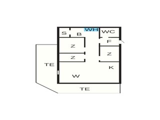 Vakantiehuis Thorup Strand Grondplan 4