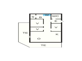 Vakantiehuis Thorup Strand Grondplan 5