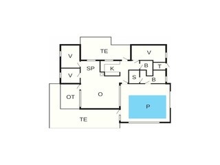 Vakantiehuis Tversted Grondplan 61