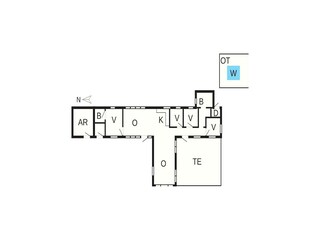 Vakantiehuis Blåvand Grondplan 2