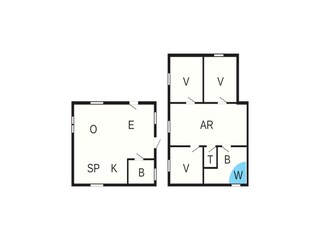 Casa per le vacanze Tranum Strand Pianta del piano 2