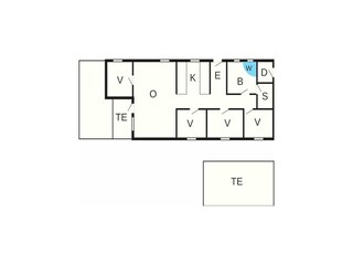 Vakantiehuis Skaven Strand Grondplan 2