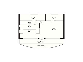 Vakantiehuis Ørslevkloster Grondplan 25