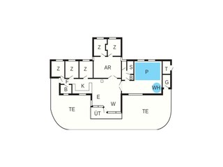 Maison de vacances Virksund Plan d'étage 43