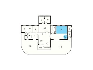 Vakantiehuis Virksund Grondplan 42