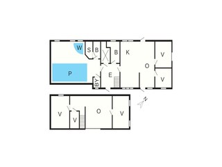 Vakantiehuis Thyholm Grondplan 32