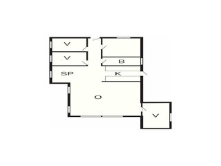 Vakantiehuis Fjellerup Strand Grondplan 45