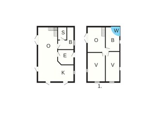 Vakantiehuis Havneby Grondplan 52