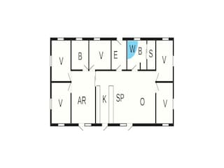 Casa per le vacanze Blåvand Pianta del piano 37