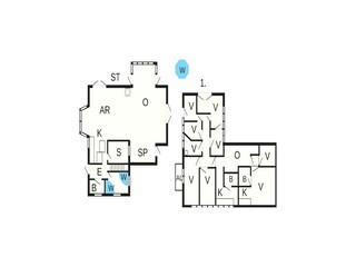 Vakantiehuis Årøsund Grondplan 93