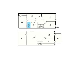 Vakantiehuis Bogense Grondplan 36