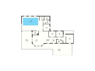 Vakantiehuis Jerup Grondplan 28