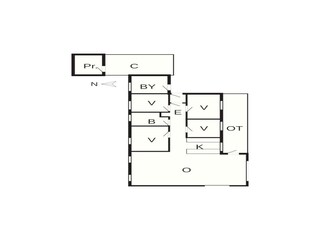 Casa de vacaciones Humlum Plano de planta 4