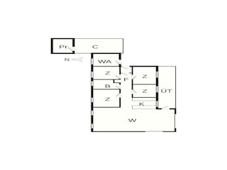 Vakantiehuis Humlum Grondplan 28