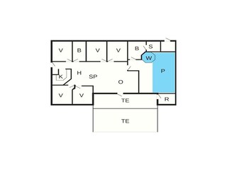 Vakantiehuis Købingsmark Grondplan 33