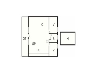 Casa per le vacanze Klegod Pianta del piano 22