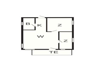 Vakantiehuis Allinge Grondplan 37