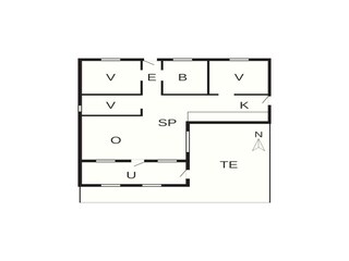 Casa per le vacanze Toftum Pianta del piano 2