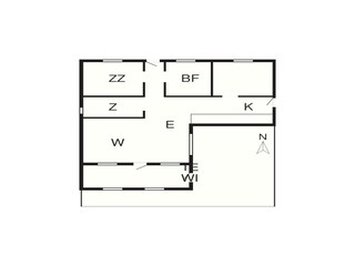 Holiday house Toftum Floor Plan 2