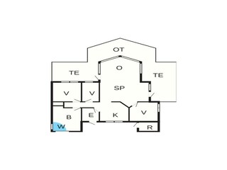 Vakantiehuis Bunken Grondplan 43