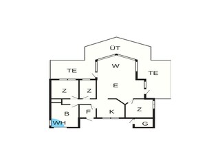 Vakantiehuis Bunken Grondplan 44