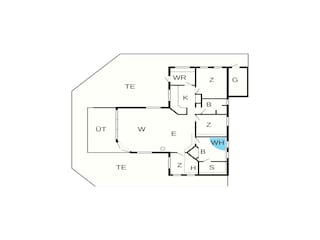 Vakantiehuis Gjellerodde Grondplan 43