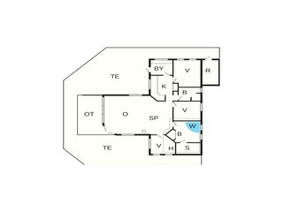 Casa per le vacanze Gjellerodde Pianta del piano 7