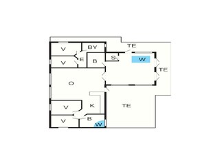 Casa de vacaciones Løkken Plano de planta 41