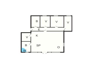 Vakantiehuis Otterup Grondplan 26