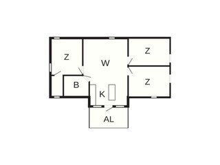 Vakantiehuis Varekil Grondplan 5