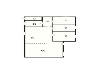 Vakantiehuis Arrild Grondplan 3