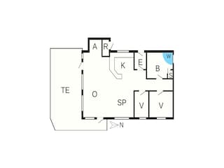 Ferienhaus Løkken Grundriss 3