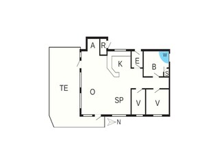 Vakantiehuis Løkken Grondplan 31