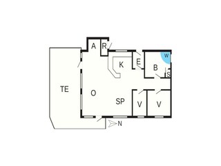 Casa de vacaciones Løkken Plano de planta 37