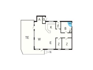 Ferienhaus Løkken Grundriss 4