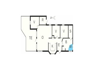 Vakantiehuis Vestervig Grondplan 41