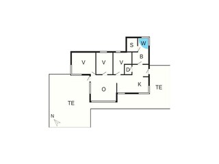 Holiday house Nørlev Strand Floor Plan 41
