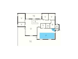 Ferienhaus Klitmøller Grundriss 22