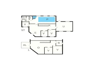 Vakantiehuis Fjellerup Strand Grondplan 4