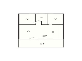 Vakantiehuis Klegod Grondplan 40