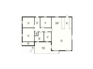 Casa de vacaciones Rørvig Plano de planta 37