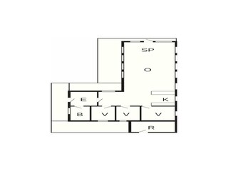 Casa de vacaciones Nørlev Strand Plano de planta 22