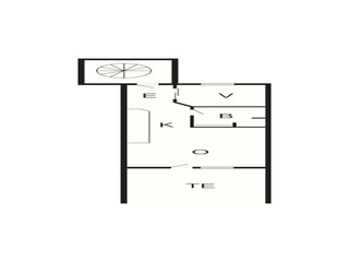 Appartement Fanø Bad Grondplan 35